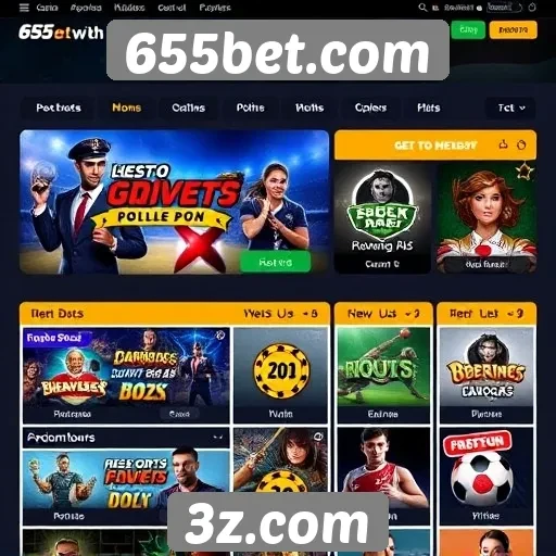 Oferta de jogos e apostas na plataforma 655bet.com